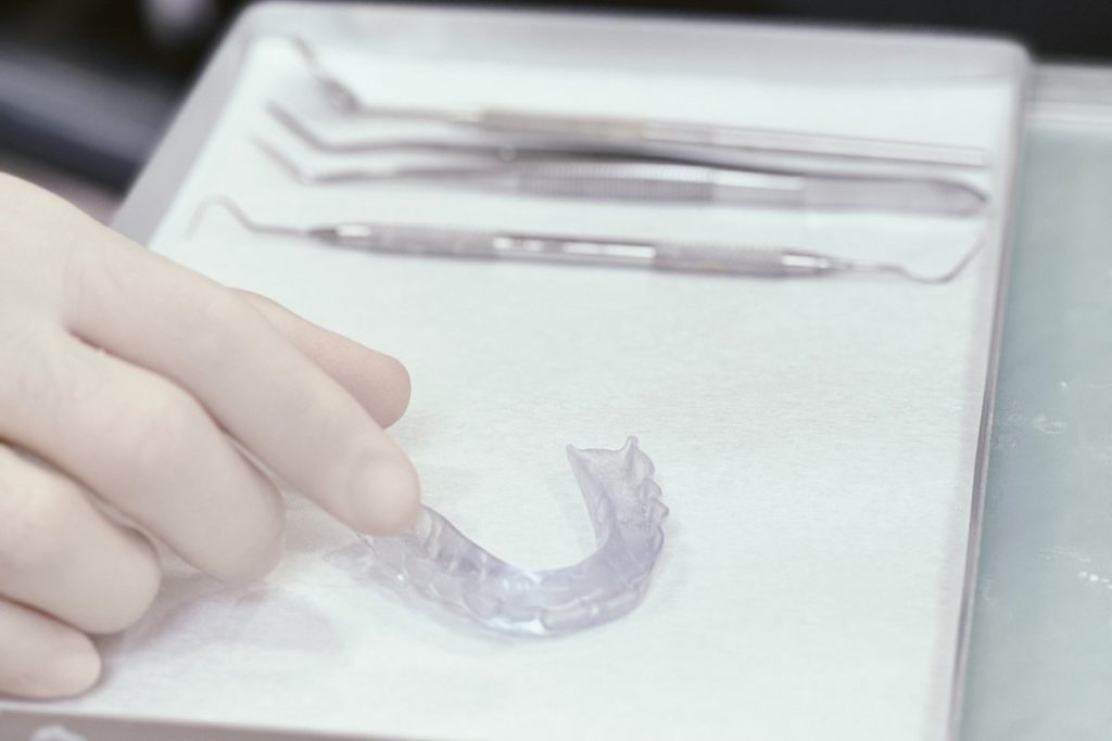 Férulas de descarga dental para bruxismo.